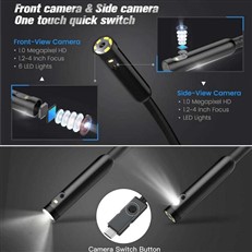 8mm Dual Lens Cavity Camera and Endoscope with 4.5 inch HD IPS Colour Screen MS450