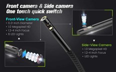5.5mm Dual Lens Cavity Camera and Endoscope with 5 inch HD IPS Monitor NTS500